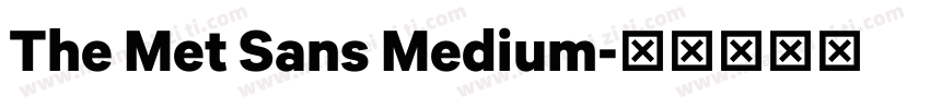 The Met Sans Medium字体转换